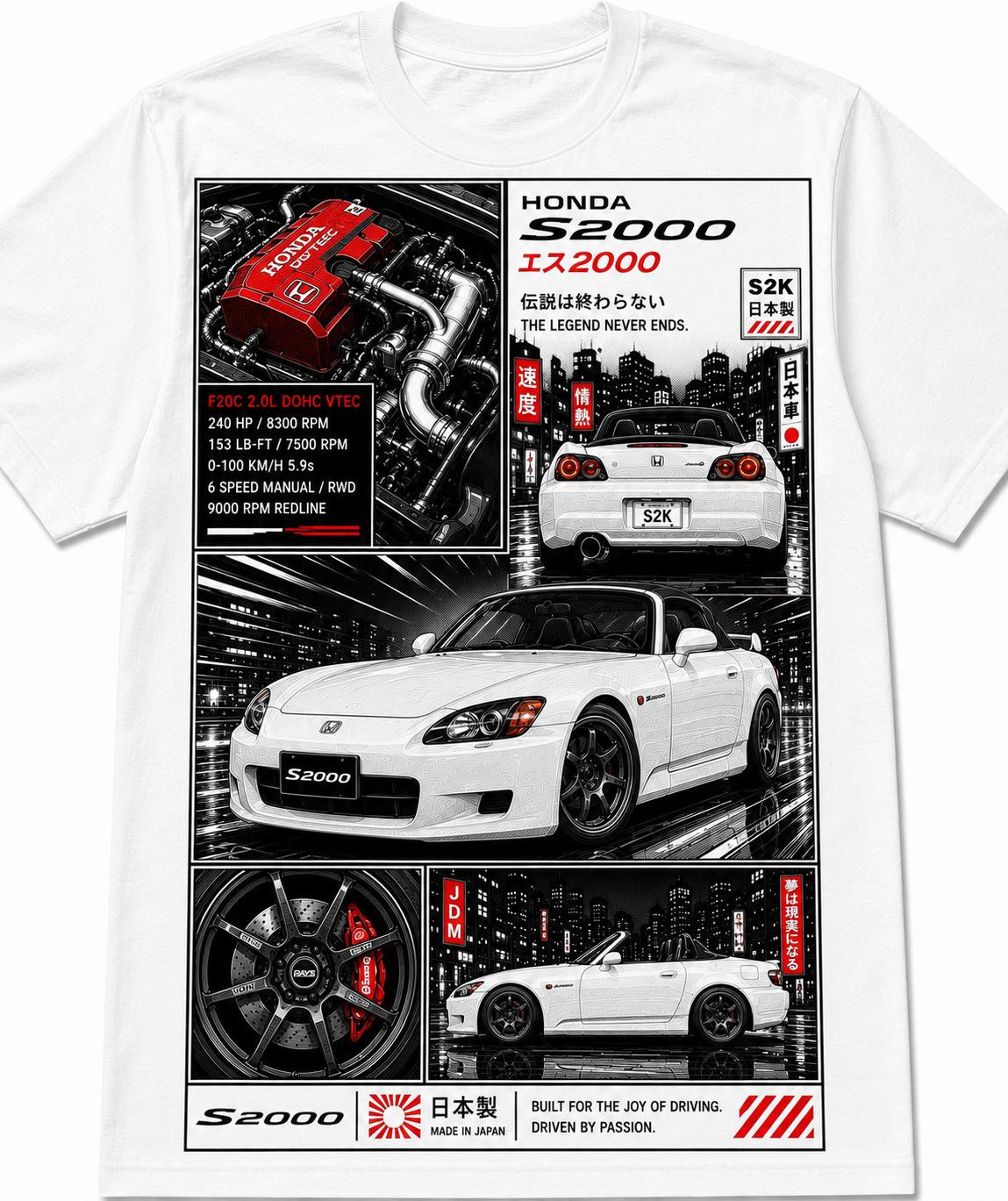 S2000 T-SHIRT | Issue #001 - TOKYO NIGHTS