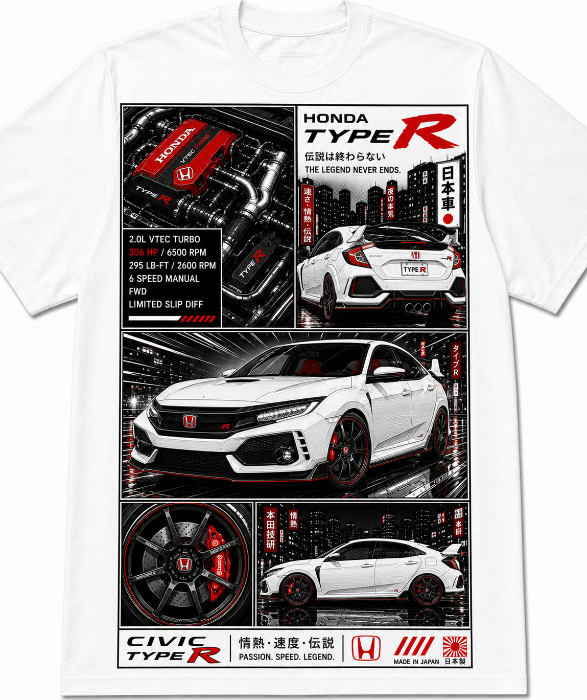 TYPE-R T-SHIRT | Issue #001 - TOKYO NIGHTS
