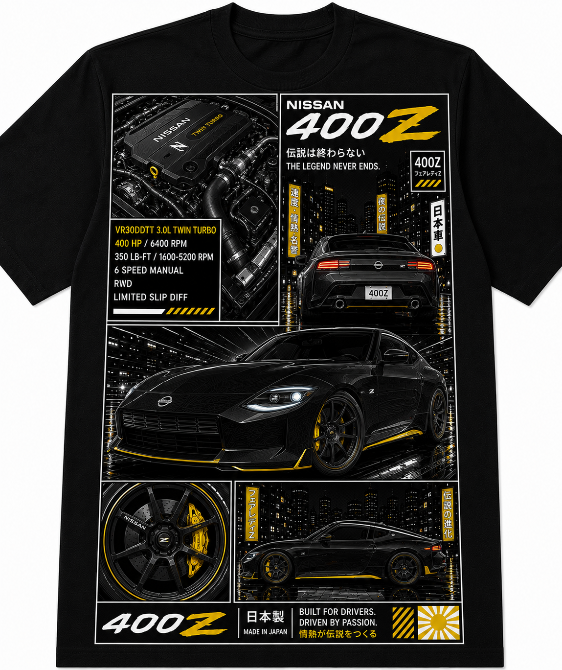 400Z T-SHIRT | Issue #001 - TOKYO NIGHTS