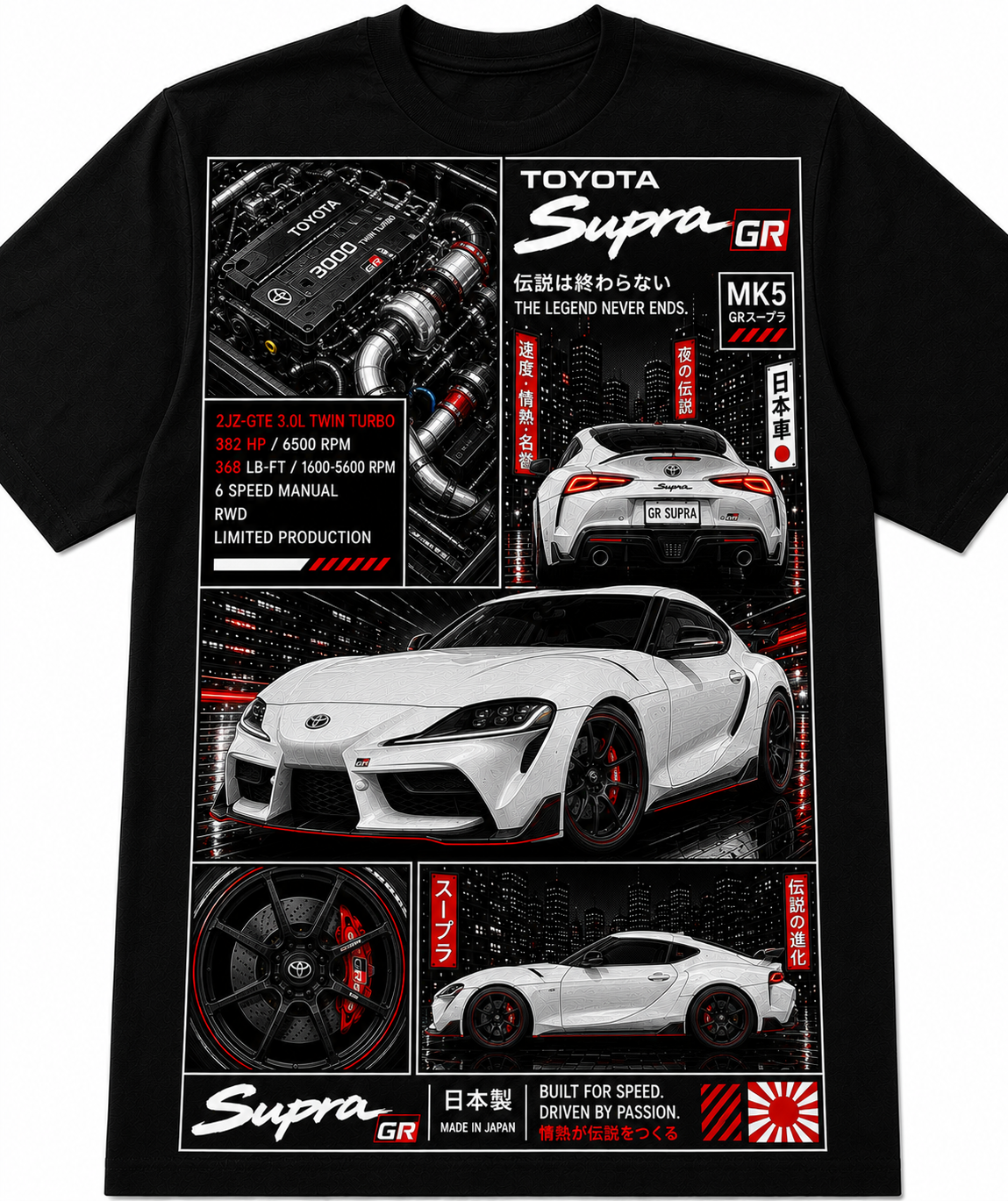 MK5 SUPRA T-SHIRT | Issue #001 - TOKYO NIGHTS