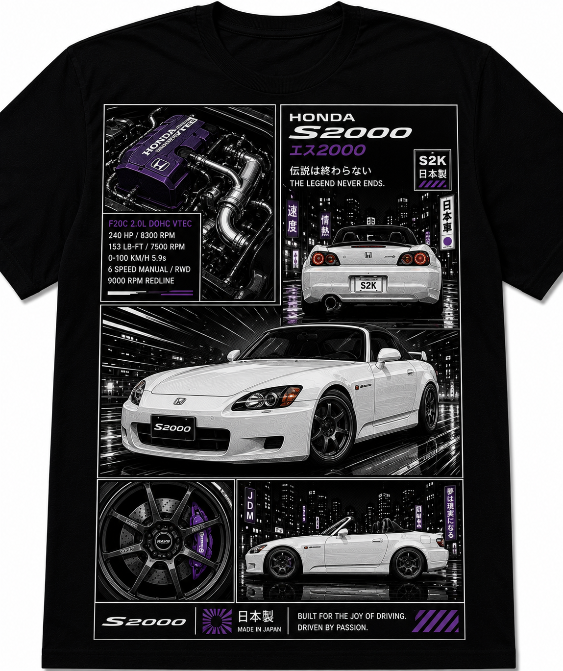 S2000 T-SHIRT | Issue #001 - TOKYO NIGHTS