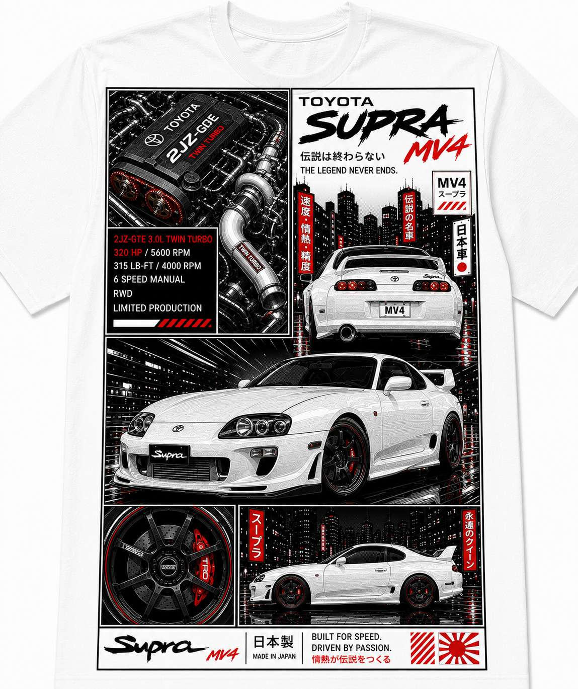 MK4 SUPRA T-SHIRT | Issue #001 - TOKYO NIGHTS