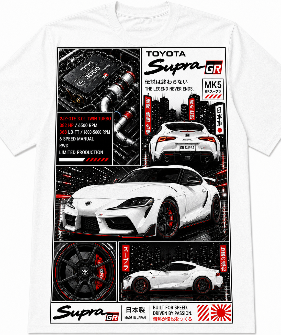 MK5 SUPRA T-SHIRT | Issue #001 - TOKYO NIGHTS